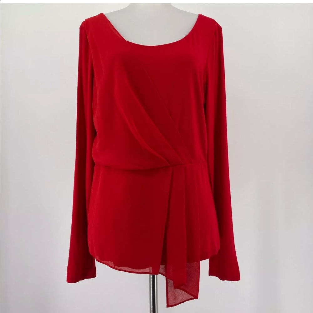 Bailey 44 anthropology red flattering top xl sexy